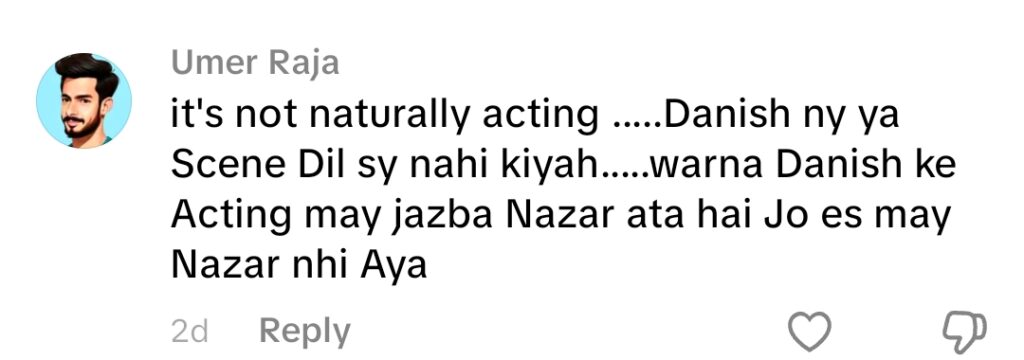 Danish Taimoor’s Acting in Nashtar’s Emotional Scene Draws Backlash