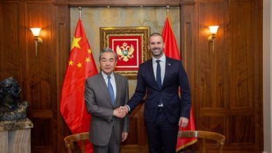 Montenegrin Prime Minister Milojko Spajic met with visiting Chinese Foreign Minister Wang Yi